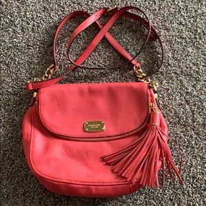 Michael Kors handbag with matching wallet coral